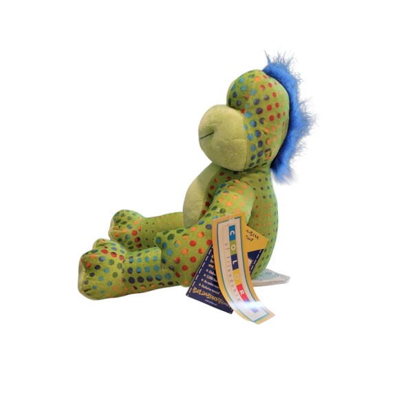 2011 Build-A-Bear Colors Of Friendship Green Rainbow Spots Speckled Friend 15" - Picture 3 of 10